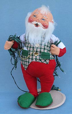 Annalee 18" Santa with Lights - Mint - 560395 Annalee 18" Santa with Lights - Mint - 560395