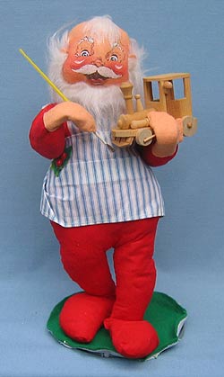 Annalee 18" Workshop Santa with Wooden Train - Mint - 562585