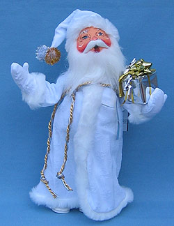 Annalee 15" Frosted Santa - Mint - 580105