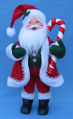 Annalee 15" Peppermint Santa - Mint - 582505