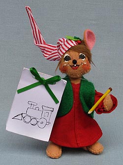 Annalee 5" Workshop Sketching Mouse 2016 - Mint - 600116