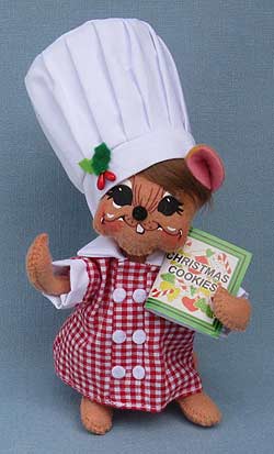 Annalee 6" Chef Mouse with Cookbook 2013 - Mint - 600513