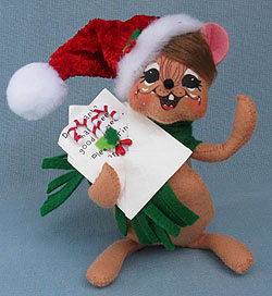 Annalee 6" Dear Santa Mouse 2013 - Mint - 600813