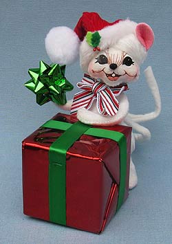 Annalee 6" Wrapping Mouse - Mint - 601210