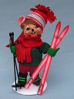 Annalee 6" Hitting the Slopes Mouse - Mint - 601310