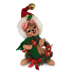 Annalee 5" Jinglebell Yuletide Mouse 2018 - Mint - 610018