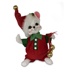 Annalee 6" Jinglebell Boy Mouse 2018 - Mint - 610318