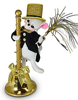 Annalee 5" Ringing in the New Year Mouse 2022 - Mint - 610622