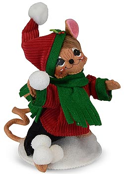 Annalee 6" Snow Fun Snowball Fight Mouse 2019 - Mint - 610819