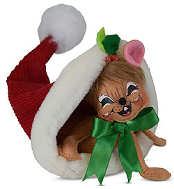 Annalee 6" Snow Fun Mouse in Santa's Hat 2019 - Mint - 611019 Annalee 6" Snow Fun Mouse in Santa's Hat 2019 - Mint - 611019