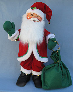 Annalee 30" Jinglebell Mr Santa - Very Good - 621006wa