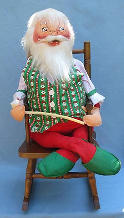 Annalee 30" Santa in Rocking Chair - Near Mint / Excellent - 622085a