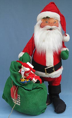 Annalee 30" Santa Outdoor with Toy Sack - Mint - 622695