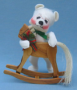 Annalee 8" Horsing Around Bear - Mint - 630400