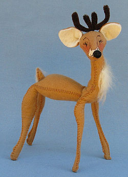 Annalee 10" Reindeer with Pipecleaner Antlers - Buck - Mint - 643283x Annalee 10" Reindeer with Pipecleaner Antlers - Buck - Mint - 643283x