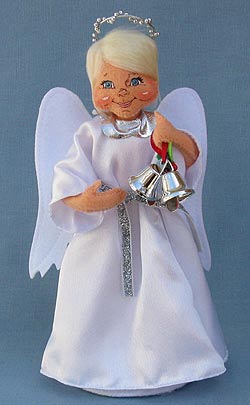 Annalee 9" Silver Sparkle Angel with Bells 2013 - Mint - 650313 Annalee 9" Silver Sparkle Angel with Bells 2013 - Mint - 650313