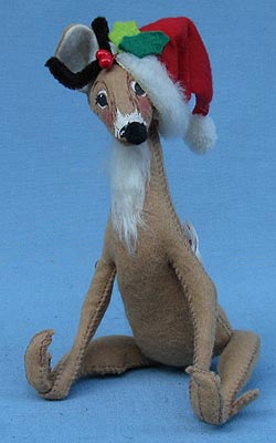 Annalee 10" Reindeer with Santa Hat - Mint - 650580pipesit Annalee 10" Reindeer with Santa Hat - Mint - 650580pipesit