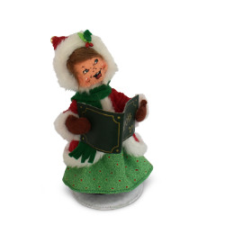 Annalee 6" Caroler Girl 2018 - Mint - 660018