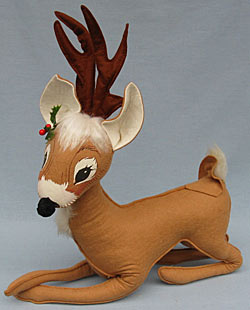 Annalee 18" Reindeer with Holly - Mint - 660086