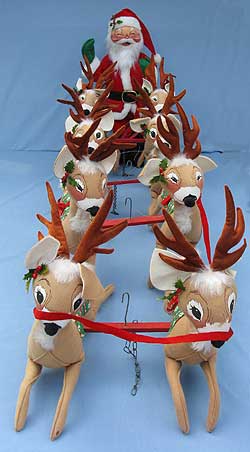 NWT 2009 Annalee Christmas Dolls 8" Classic Reindeer 