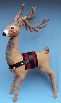 Annalee 36" Reindeer Buck with Harness & Bells - Mint - 675303