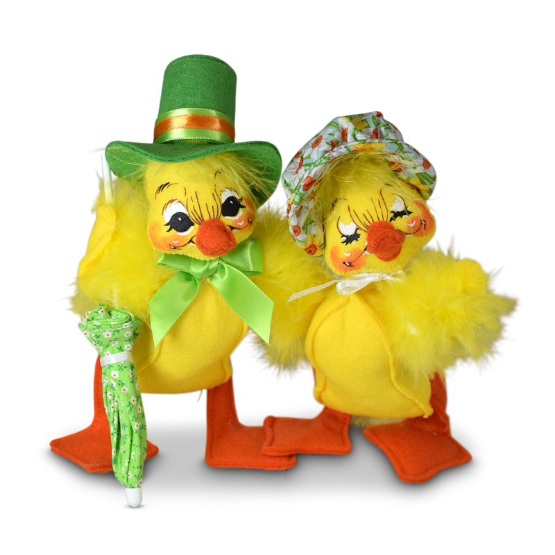 Annalee 6" Sunny Day Ducky Couple - AIA - Mint - 2021 Serious Smiler VIP Exclusive - 870022