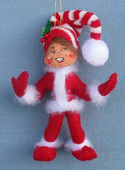 Annalee 4" MerryMint Elf Ornament 2014 - Mint - 700214