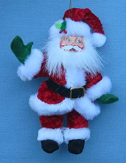 Annalee 5" Cozy Christmas Santa Ornament - Mint - 701312