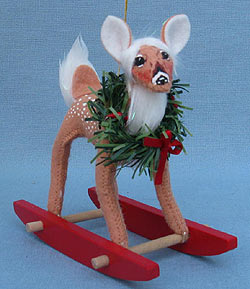 Annalee 4" Rocking Reindeer Fawn Ornament - Mint - 701411