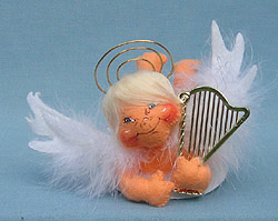 Annalee 7" Angel with Harp - Mint - 710806