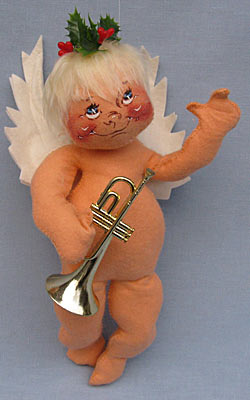 Annalee 12" Flying Angel with Trumpet - Mint - 716287oxtrum