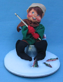 Annalee 7" Ice Fishing Boy - Mint - 723497