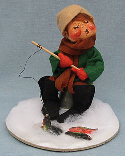 Annalee 7" Ice Fishing Boy - Mint - 723497xooh