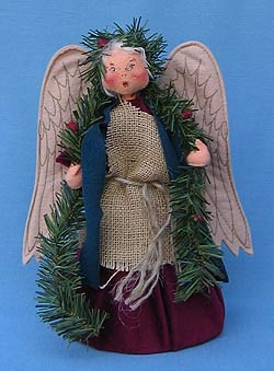 Annalee 10" Old World Country Tree Top Angel - Mint - 727696ooh