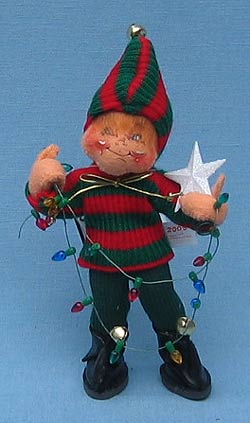 Annalee 7" Decorating Elf - Mint - 733605ox