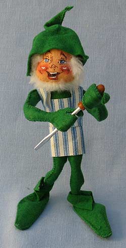 Annalee 10" Green Workshop Elf with Screwdriver - Mint - 735081grsc Annalee 10" Green Workshop Elf with Screwdriver - Mint - 735081grsc