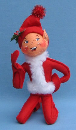 Annalee 14" Red Christmas Elf - Mint - 739702