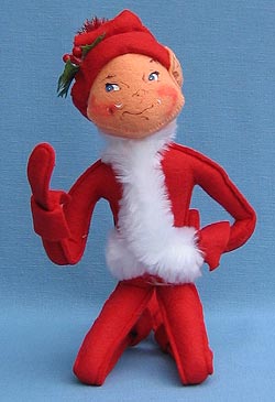 Annalee 14" Red Christmas Elf - Mint / Near Mint - 739702sm