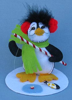 Annalee 5" Jolly Lolli Ice Fishing Penguin 2015 - Mint - 750315