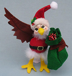 Annalee 9" Holly Berry Eagle with Sack 2015 - Mint - 751315
