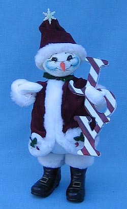 Annalee 9" Joyful Snowman - Mint - 754505