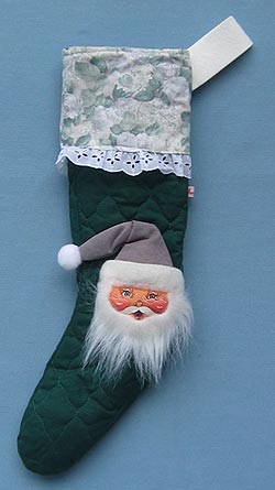 Annalee 22" Santa Christmas Stocking - Mint - 755398