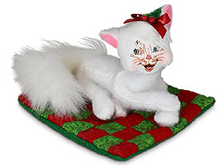 Annalee 4" Very Merry Quilt Kitty 2020 - Mint - 760020