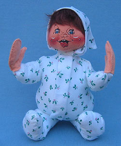 Annalee 12" PJ Kid with Brown Hair - Mint - 764090