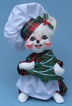Annalee 6" Cookie Chef Mouse Holding Cookie - Mint - 769305