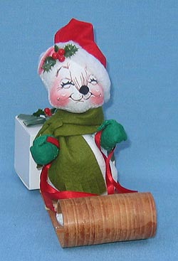 Annalee 7" Mouse on Toboggan - Mint / Near Mint - 772693x