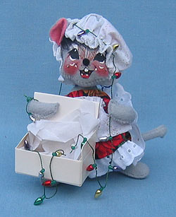 Annalee 7" Holiday Lights Mouse - Mint / Near Mint - 773798