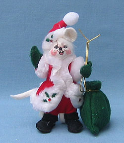 Annalee 4" Winterberry Santa Mouse - Mint - 778705
