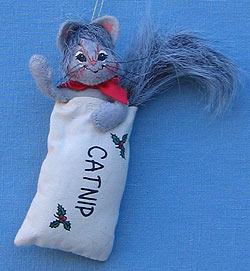 Annalee 3" Kitten in Catnip Ornament - Mint - 779803ox
