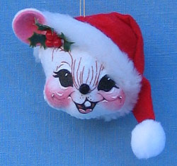 Annalee 2" Mouse Head Ornament - Mint - 780198